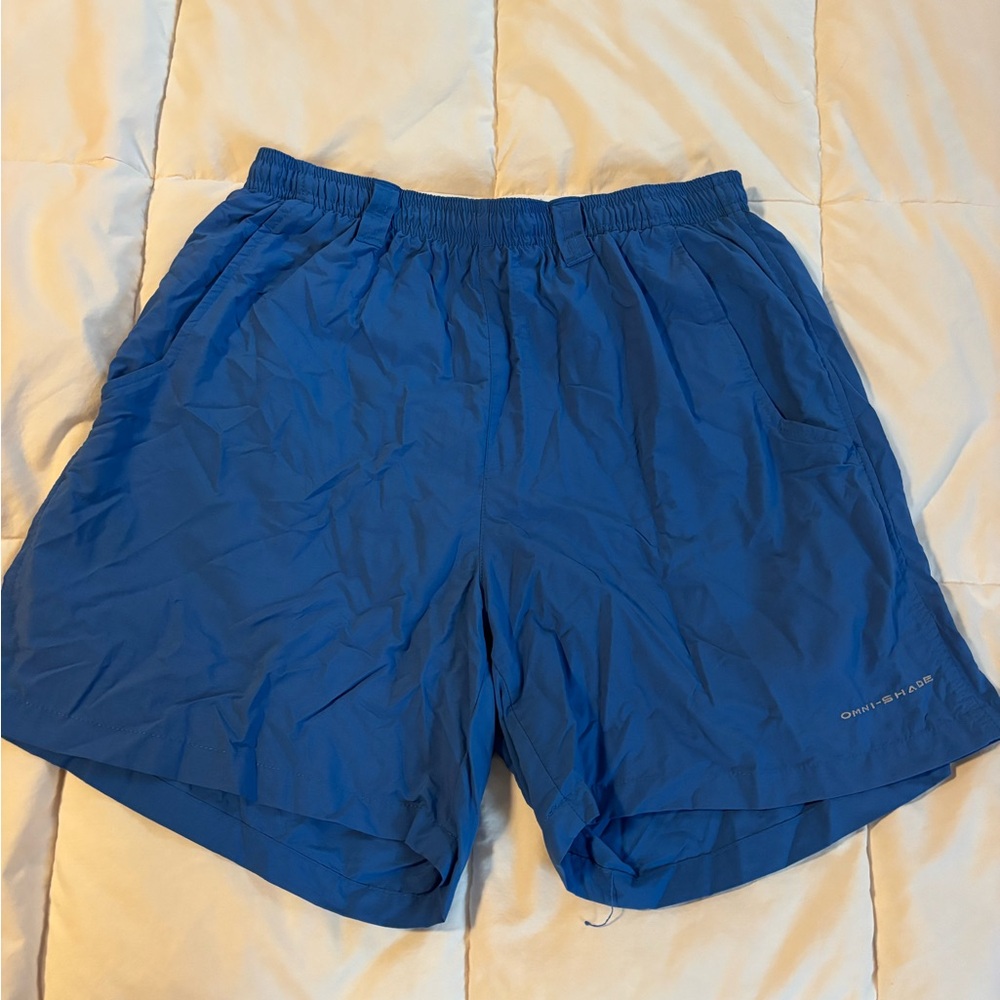 Columbia Blue Mesh-Lined Shorts